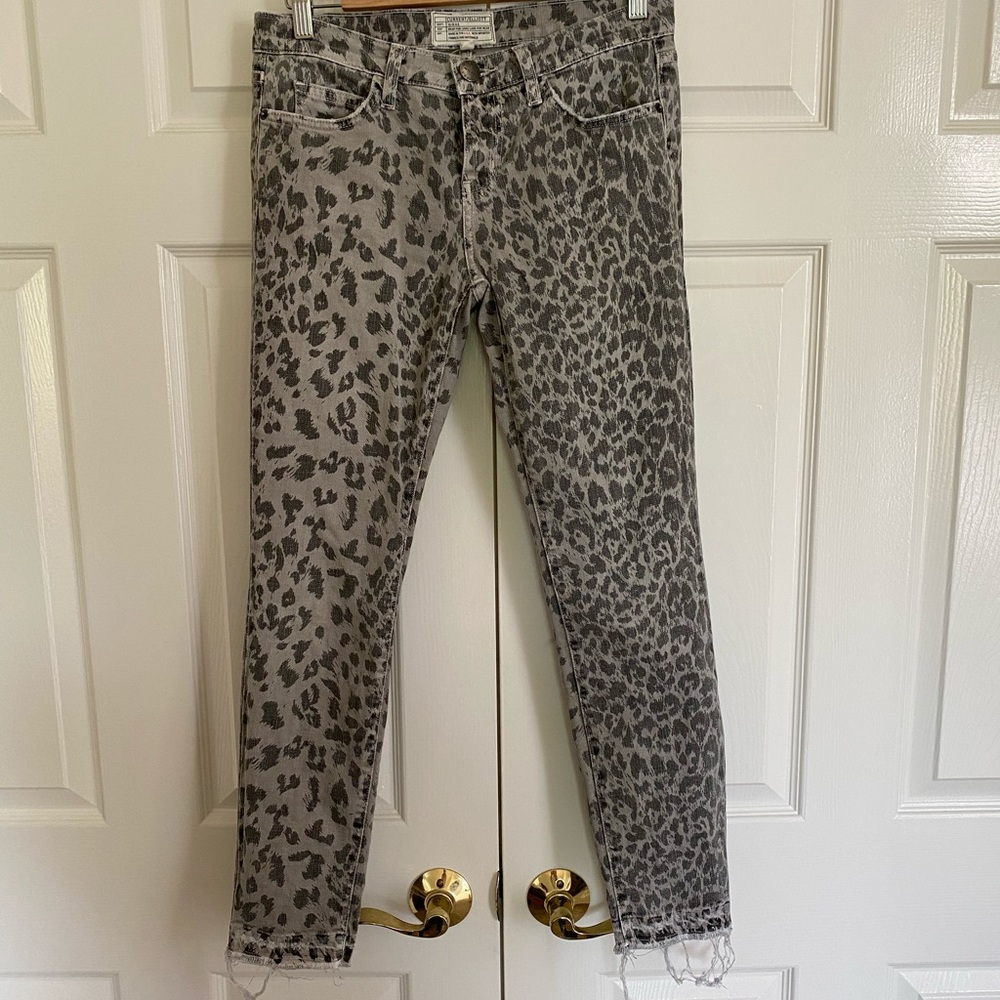Current Elliott Stiletto Jean - Grey/Leopard (26)